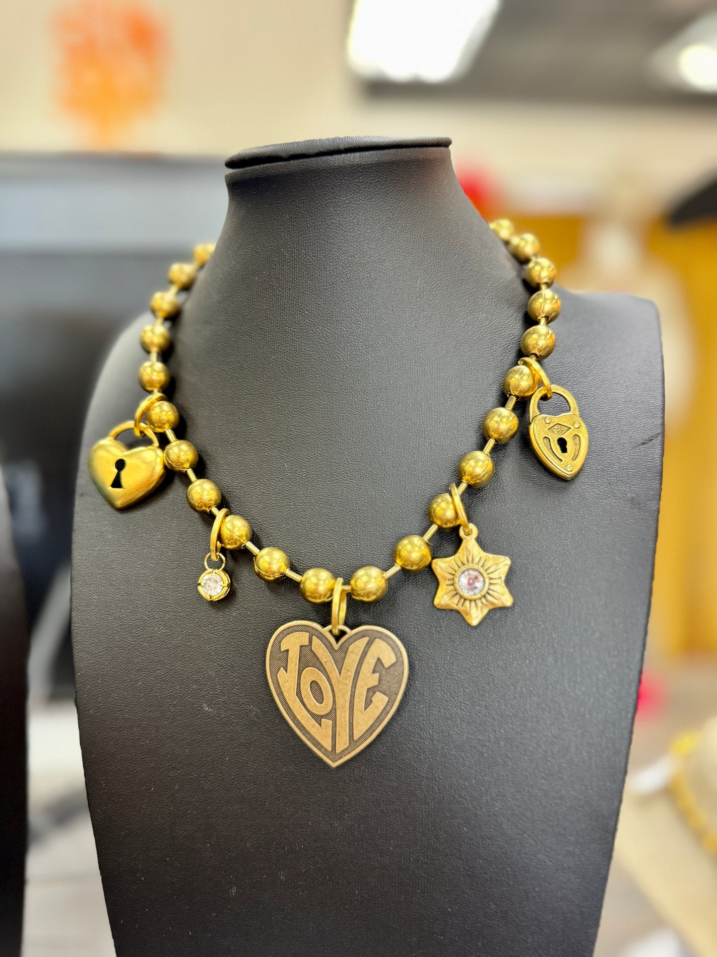 Locks & Love Charm Necklace
