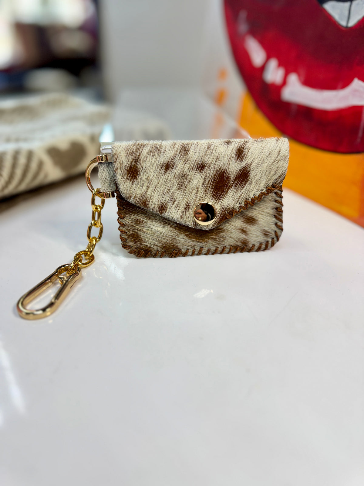 Cowhide Key Pouch