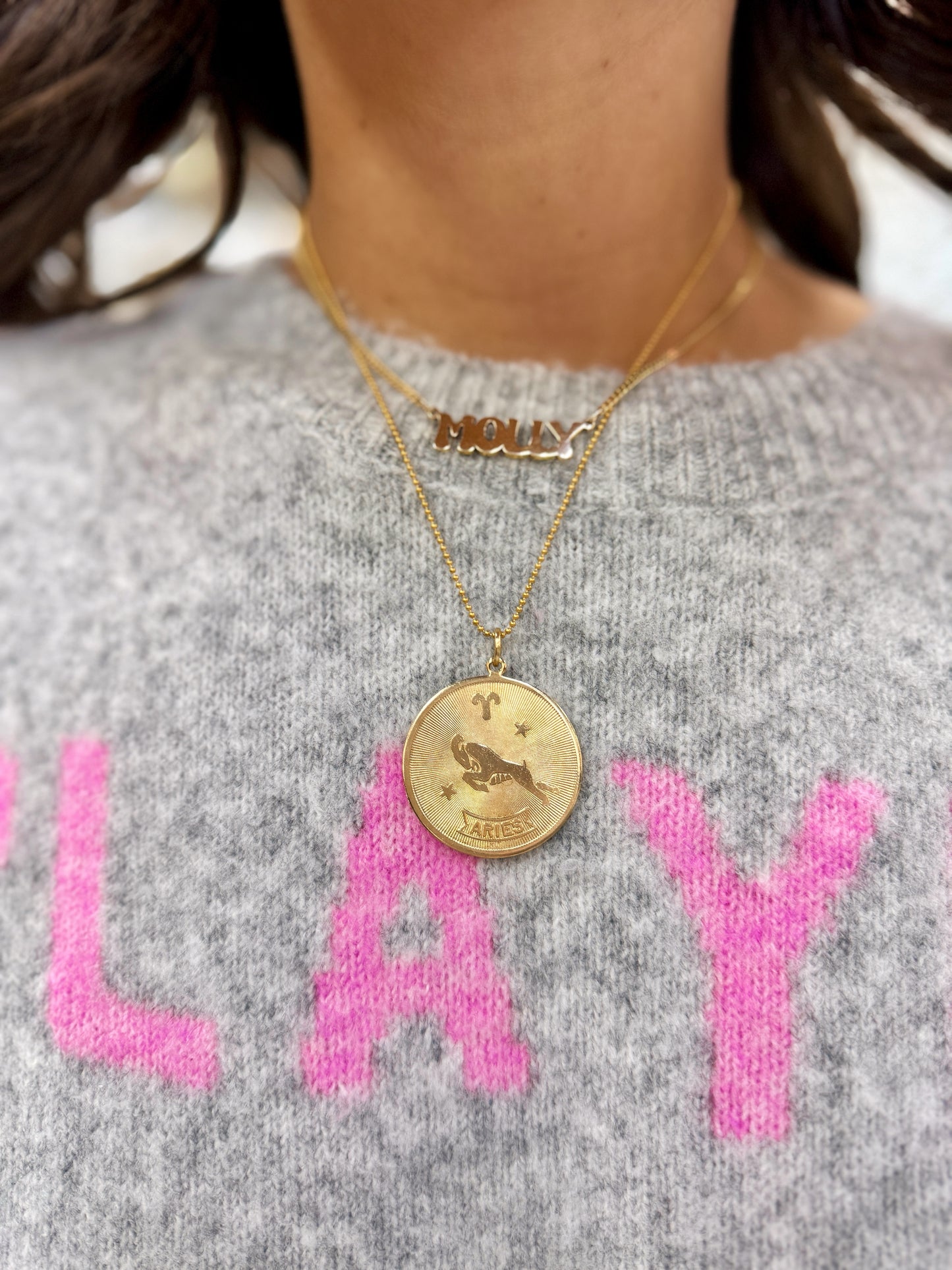 Aries Coin Necklace