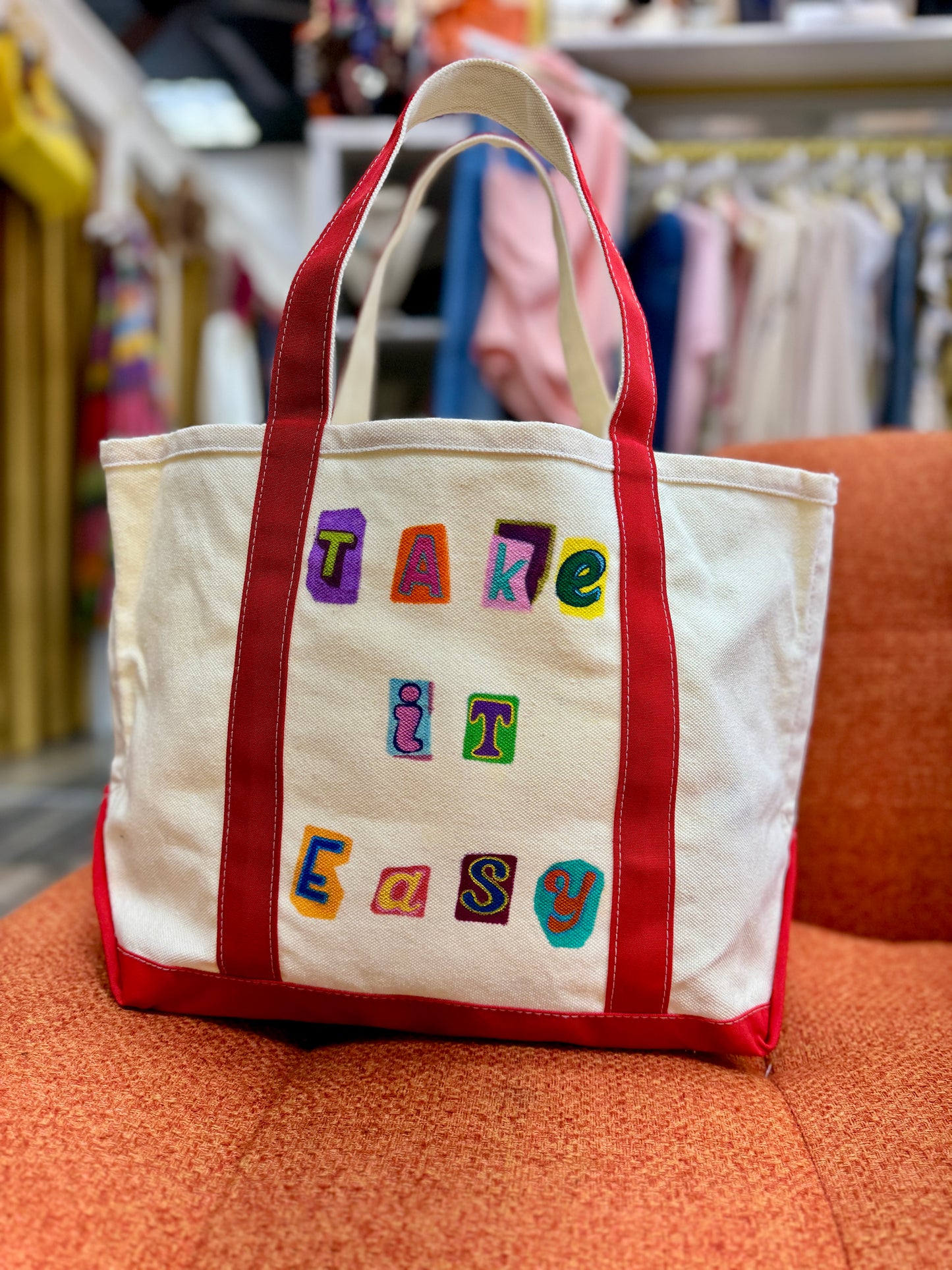 Take It Easy Canvas Tote
