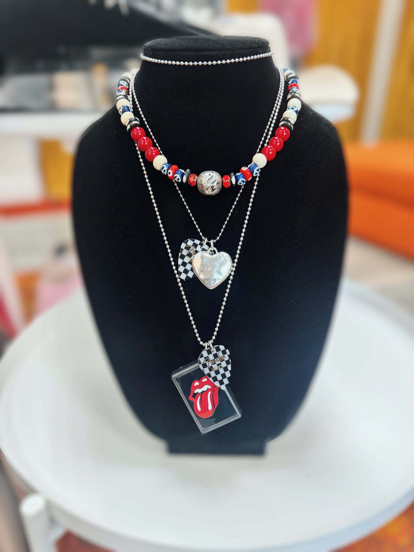 Rolling Stones Necklace