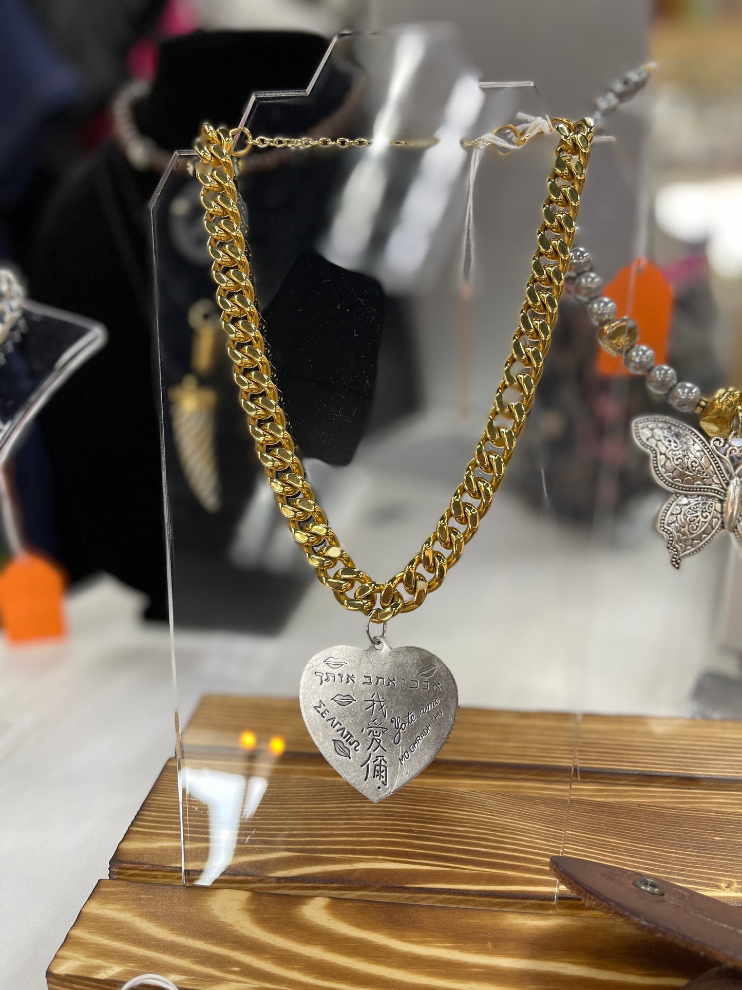 All You Need Is Love Necklace Two Tone