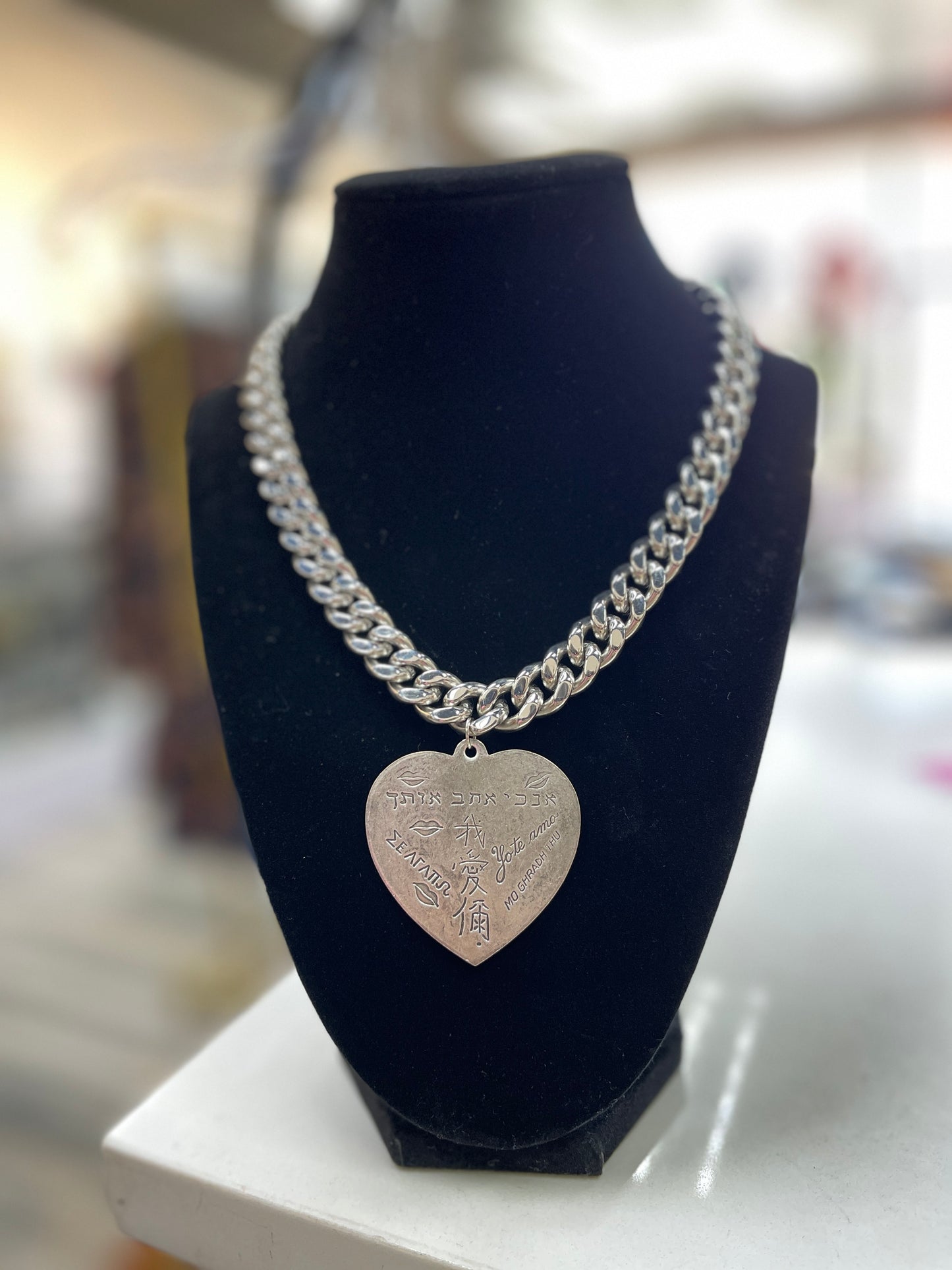 All You Need Is Love Necklace- Silver