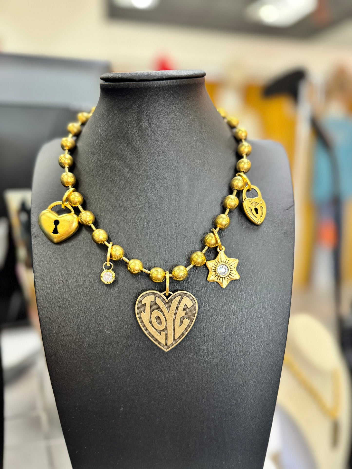 Locks & Love Charm Necklace