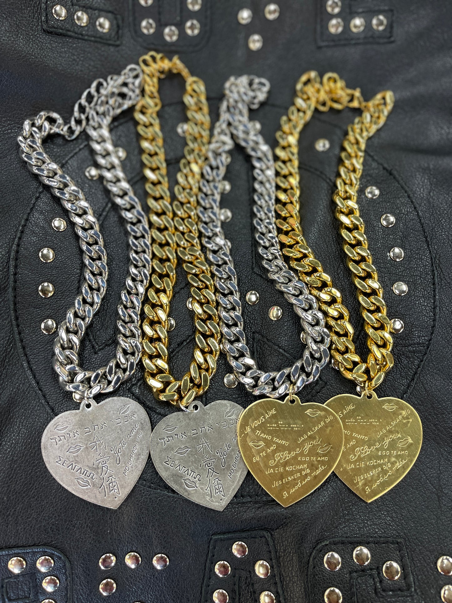 All You Need Is Love Necklace Two Tone