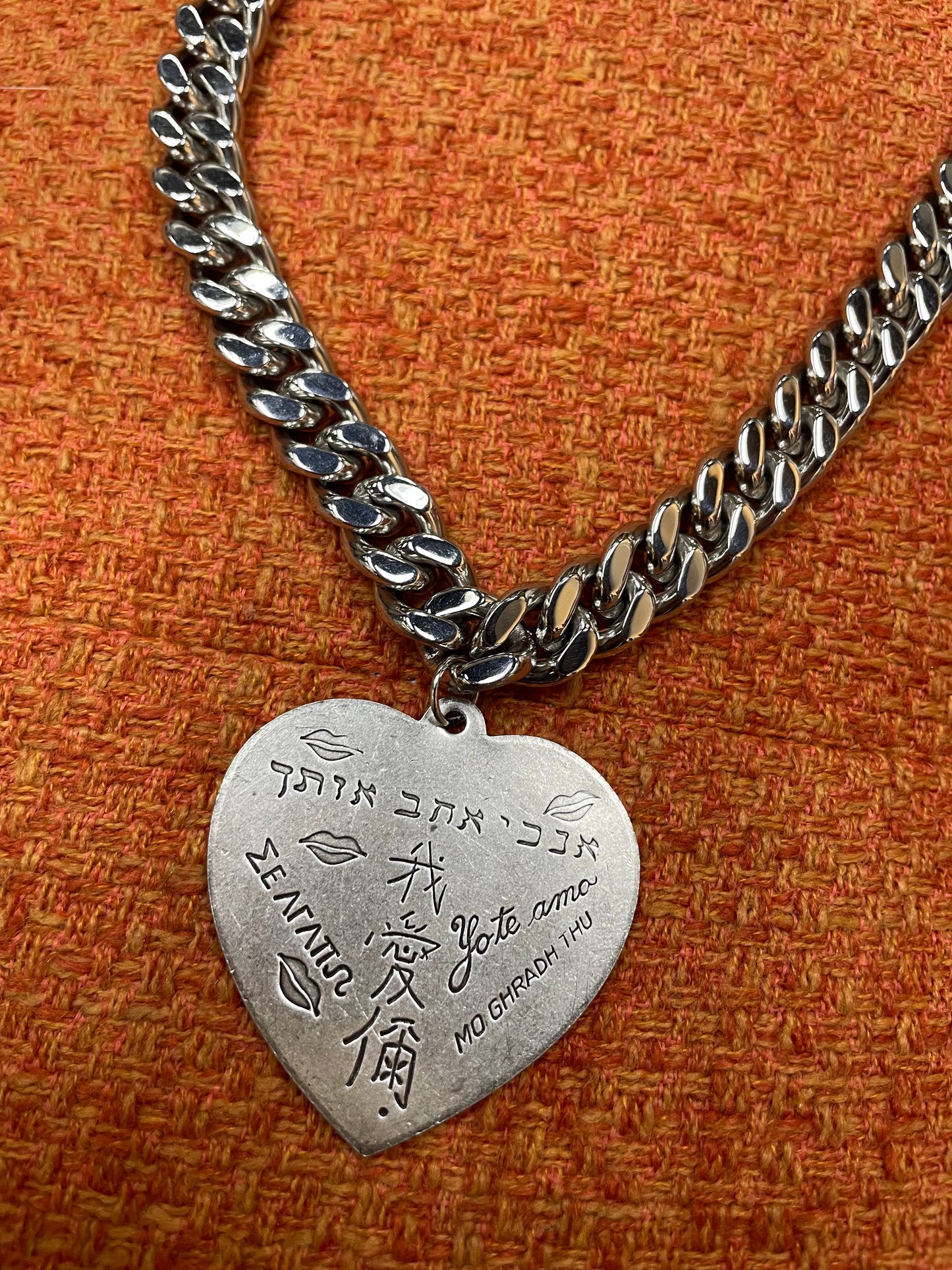 All You Need Is Love Necklace- Silver