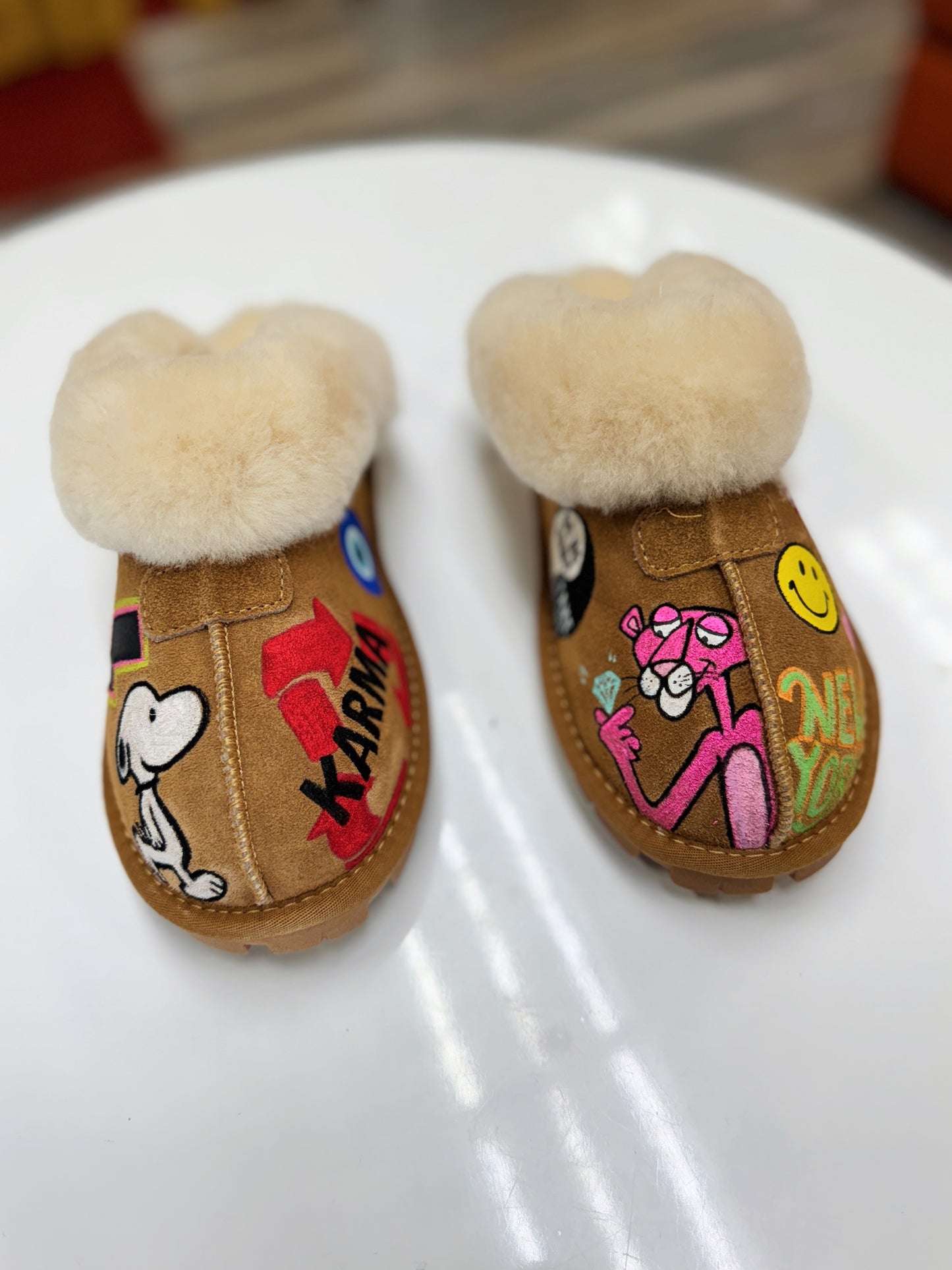 Hand-Painted Slippers