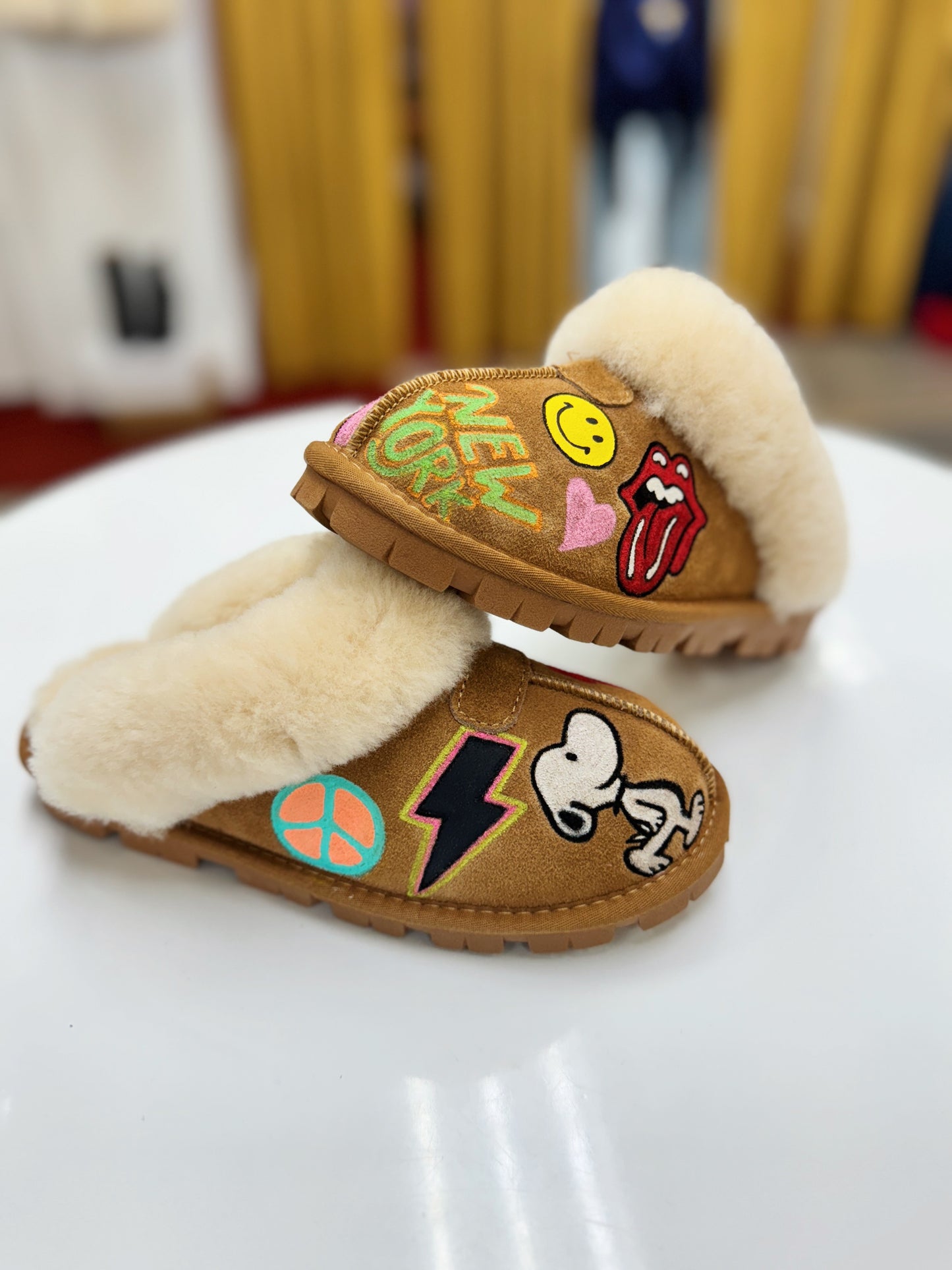 Hand-Painted Slippers