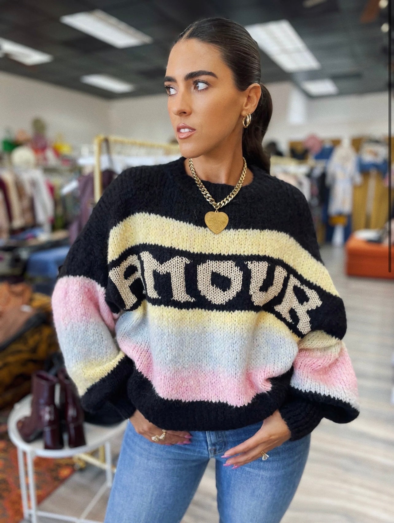 All You Need Is Love Necklace- Gold