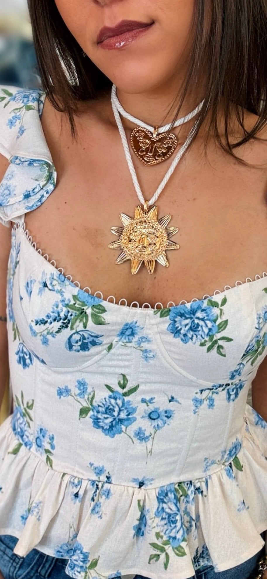Heart & Sun Necklace