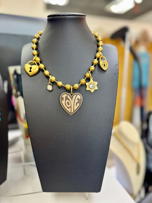 Locks & Love Charm Necklace