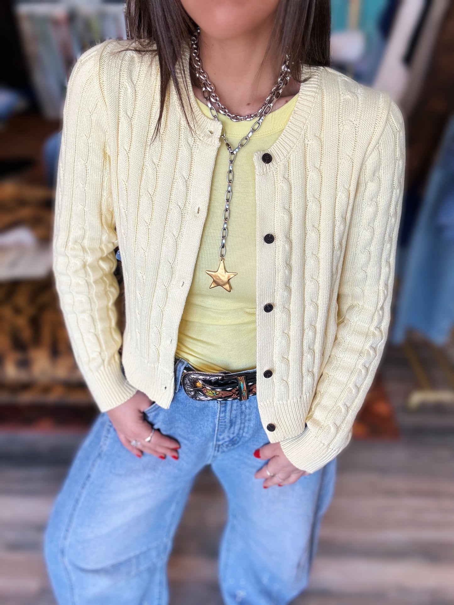 Two-Tone Star Lariat