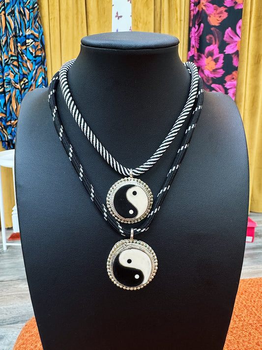 Yin & Yang Cord Necklace