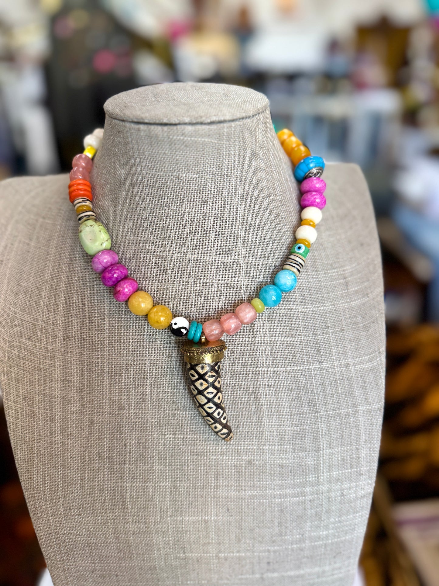 Reese Horn Necklace