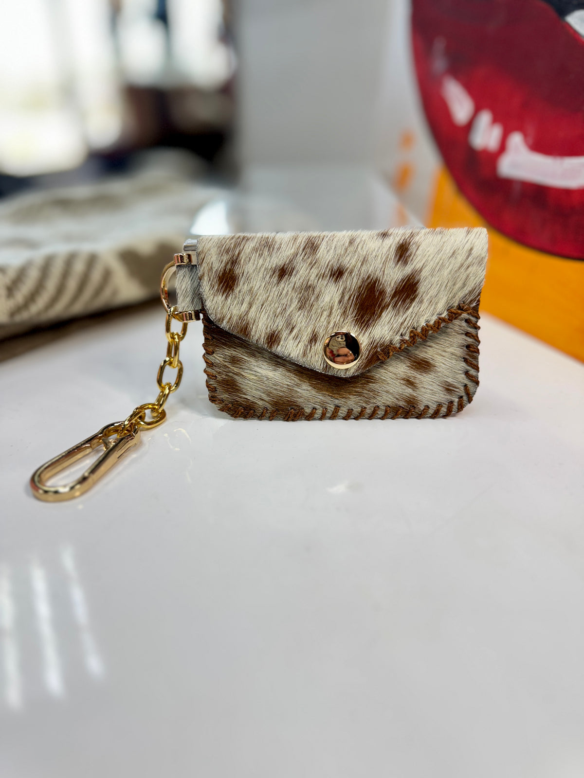 Cowhide Key Pouch