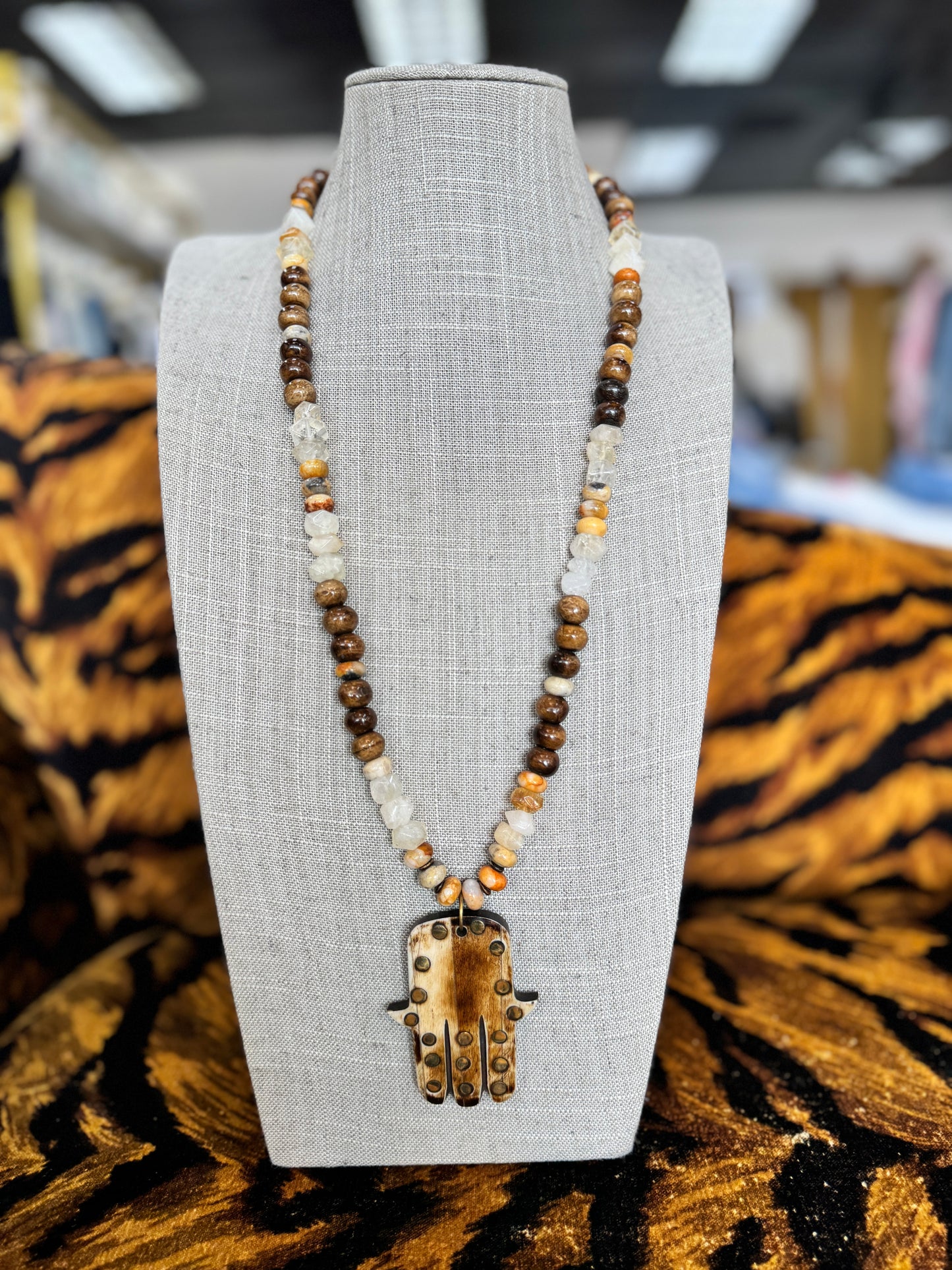 Aldi Wood Necklace