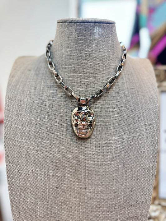 Ghostrider Skull Necklace