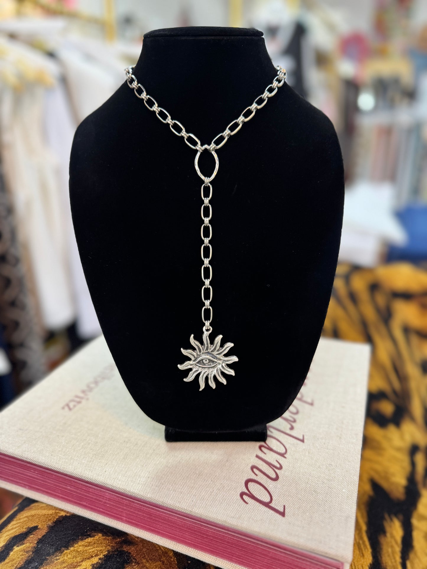 Evil Eye Lariat Necklace