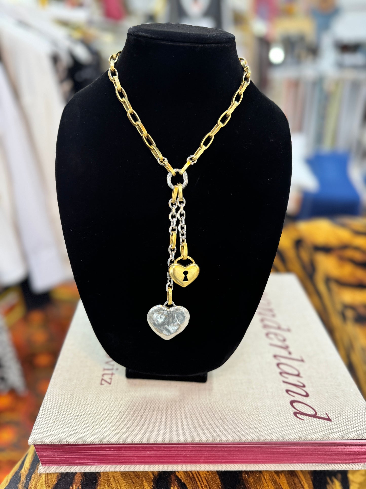 Locked In Love Lariat Necklace