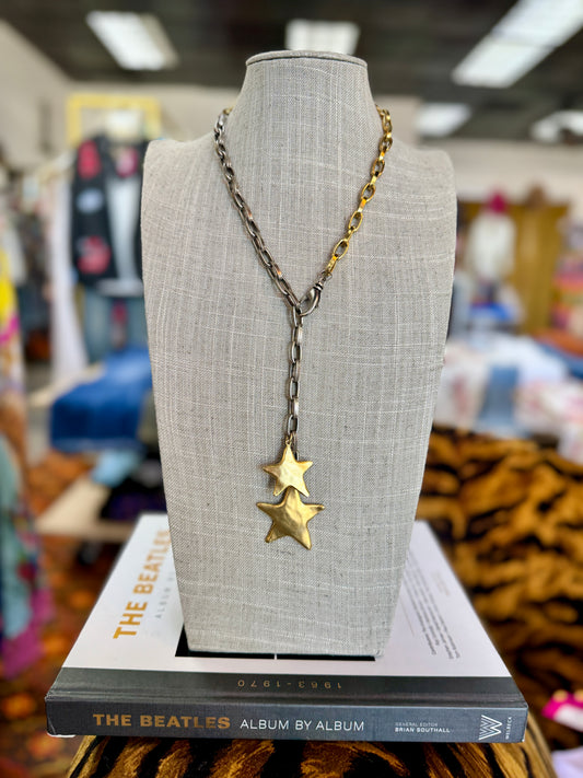 Shining Stars Lariat Necklace
