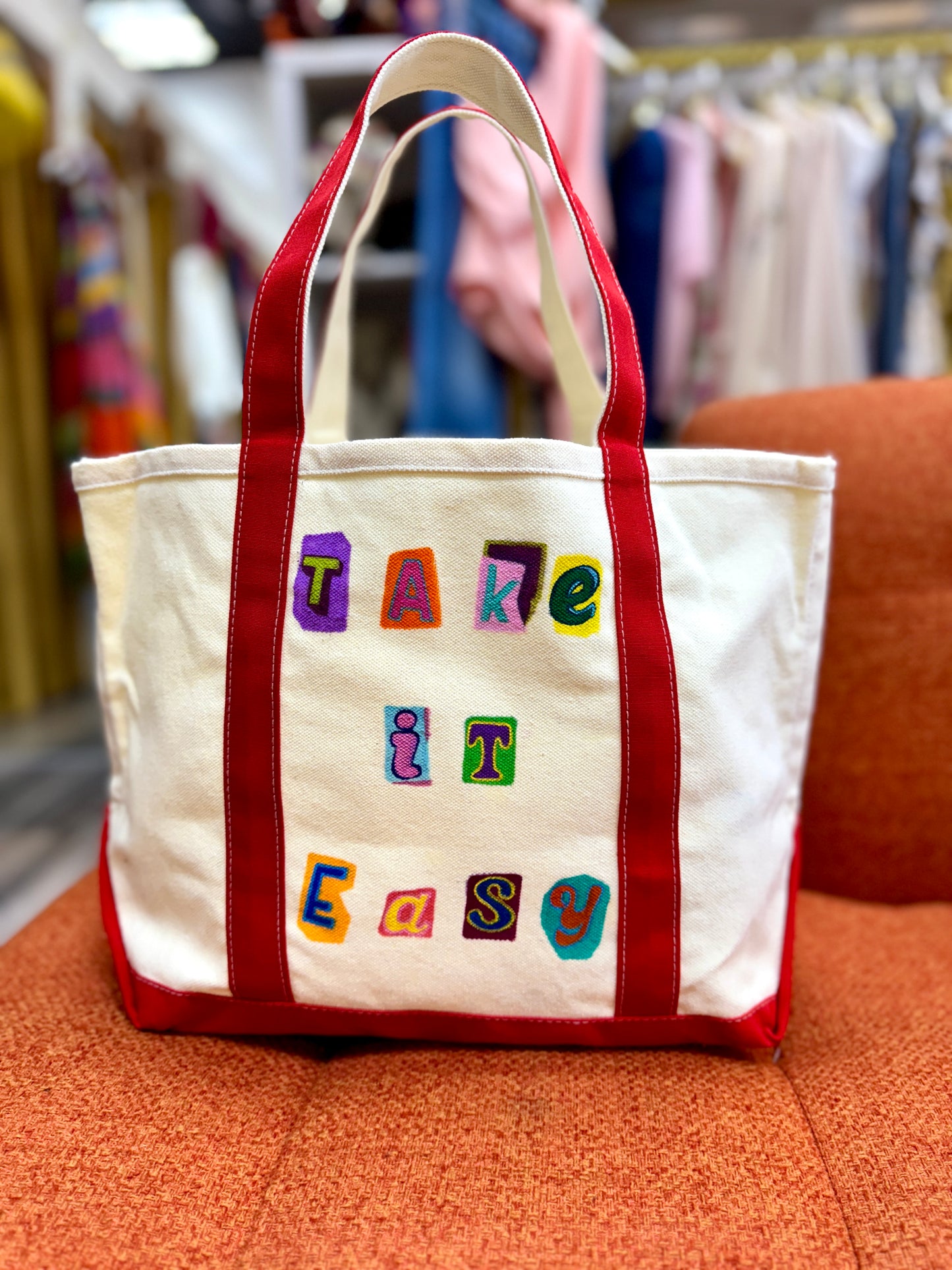 Take It Easy Canvas Tote