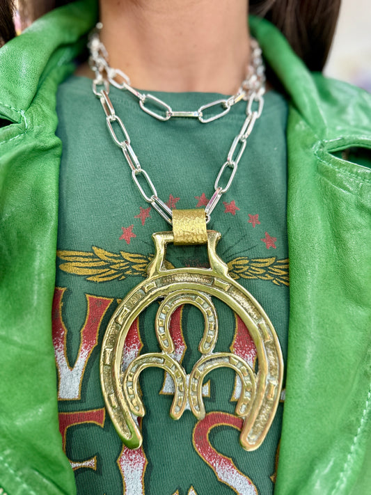 Lucky 3 Medallion Necklace