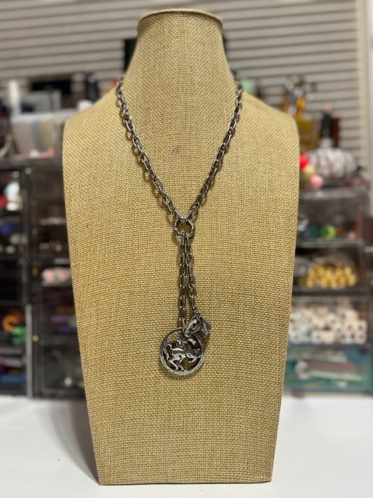 Equestrian Lariat Necklace
