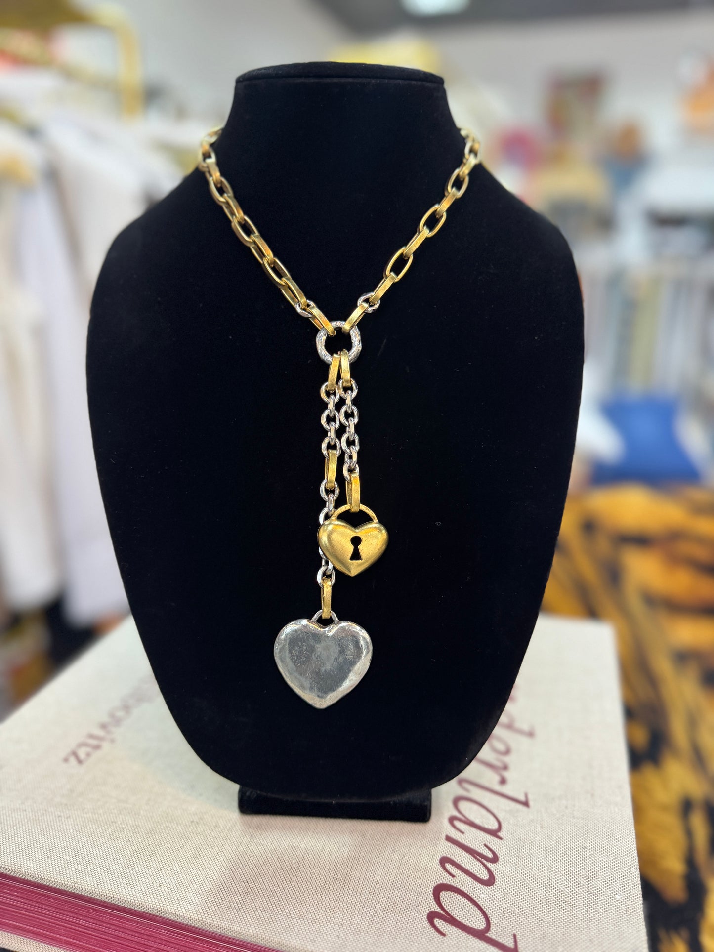 Locked In Love Lariat Necklace