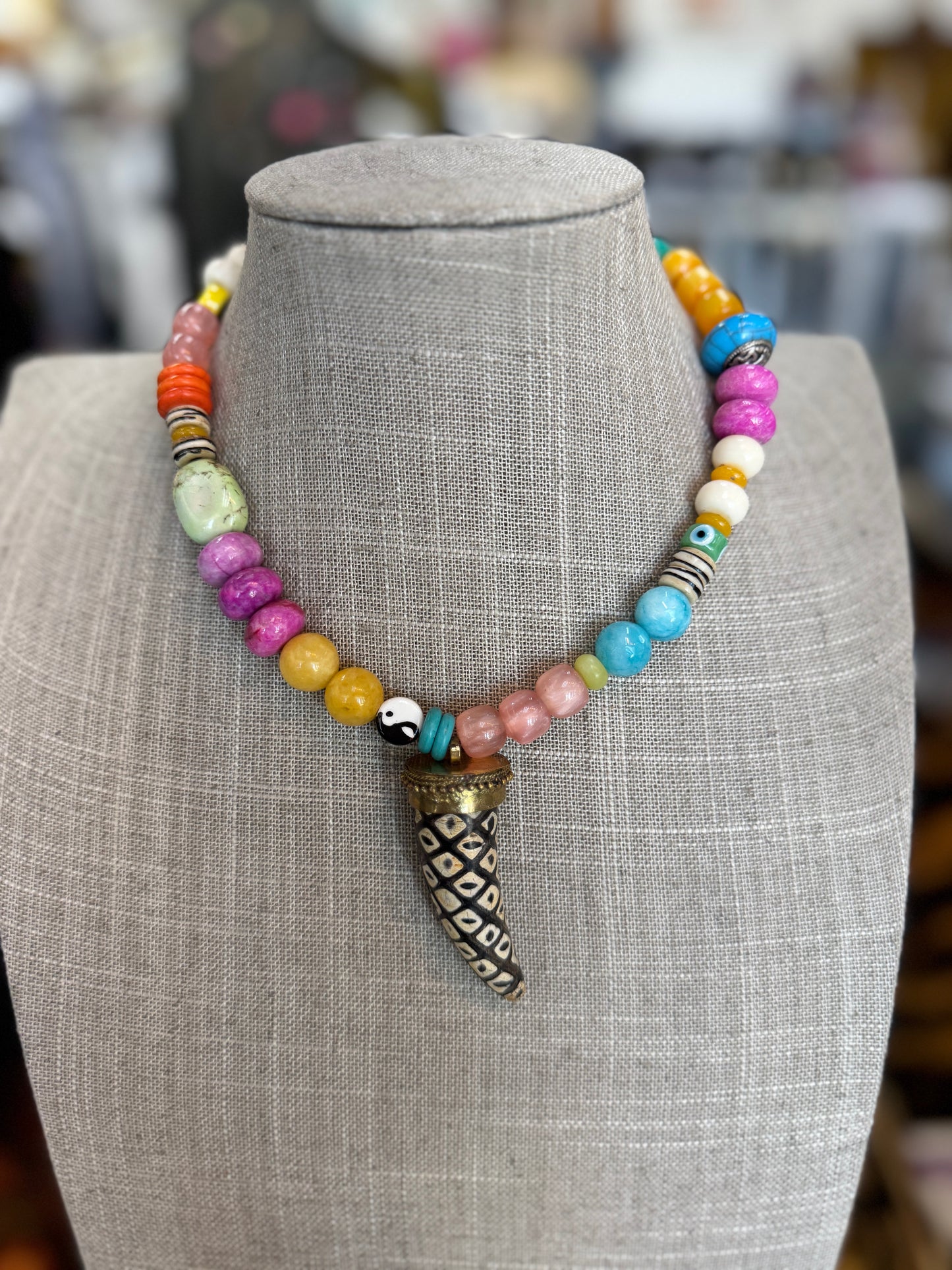 Reese Horn Necklace
