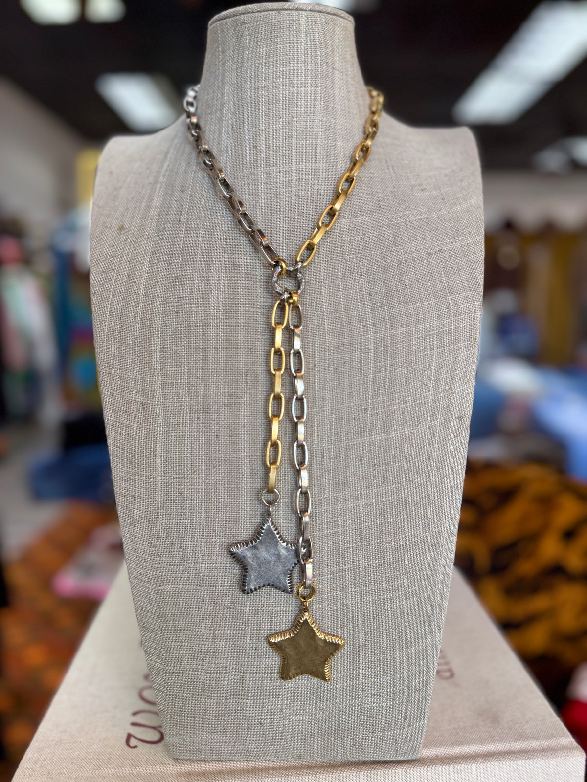 Double Stitch Star Lariat