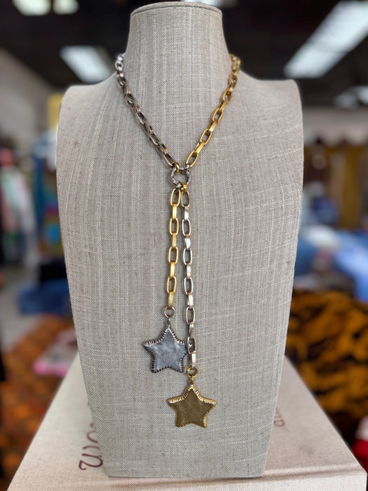 Double Stitch Star Lariat