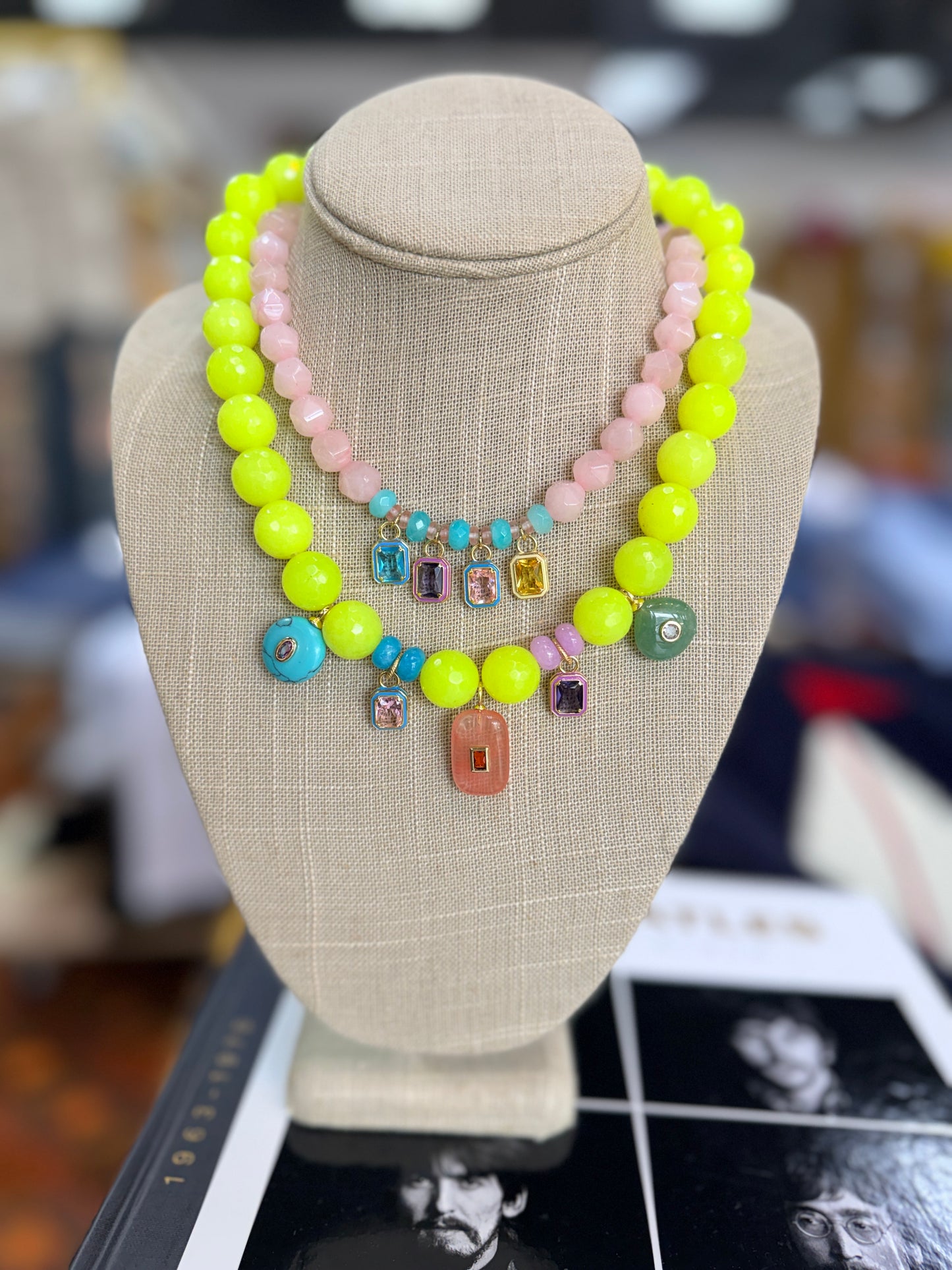 Rose & Crystal Necklace