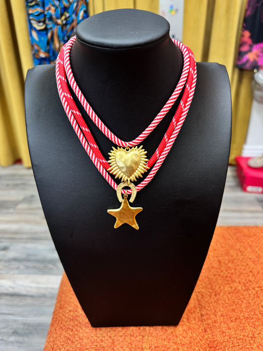Red Cord Necklace