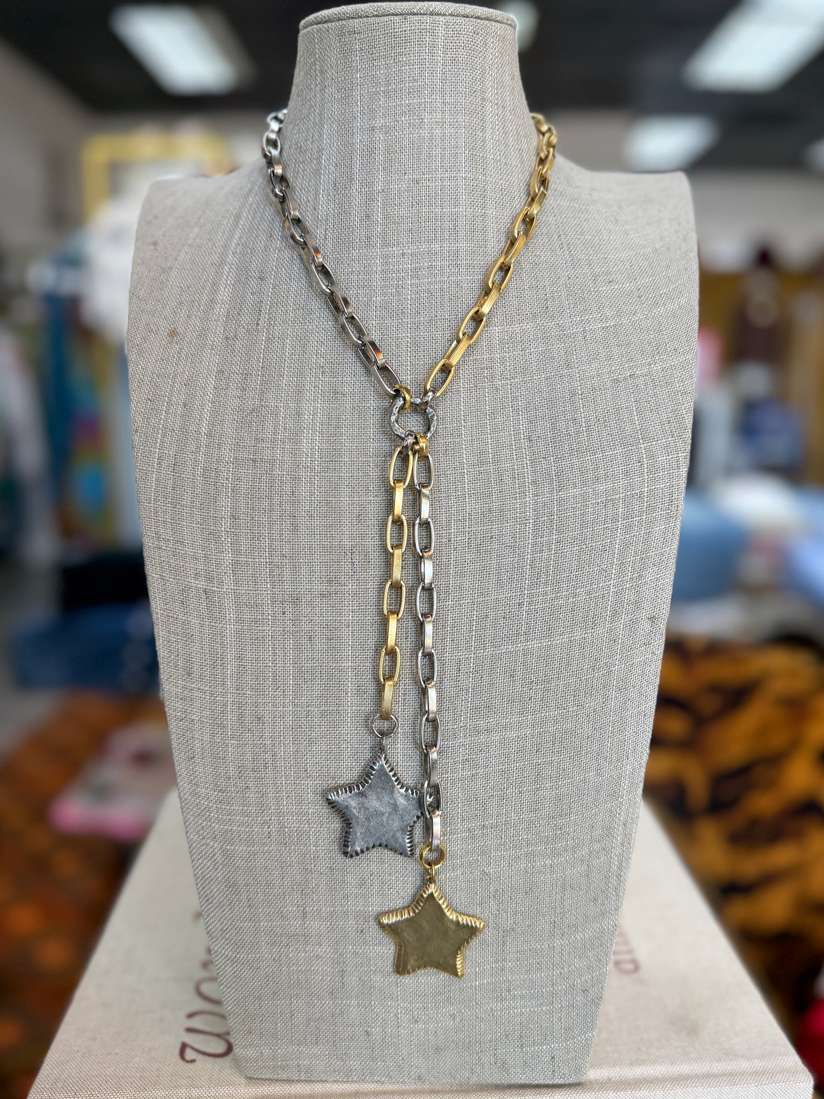 Double Stitch Star Lariat