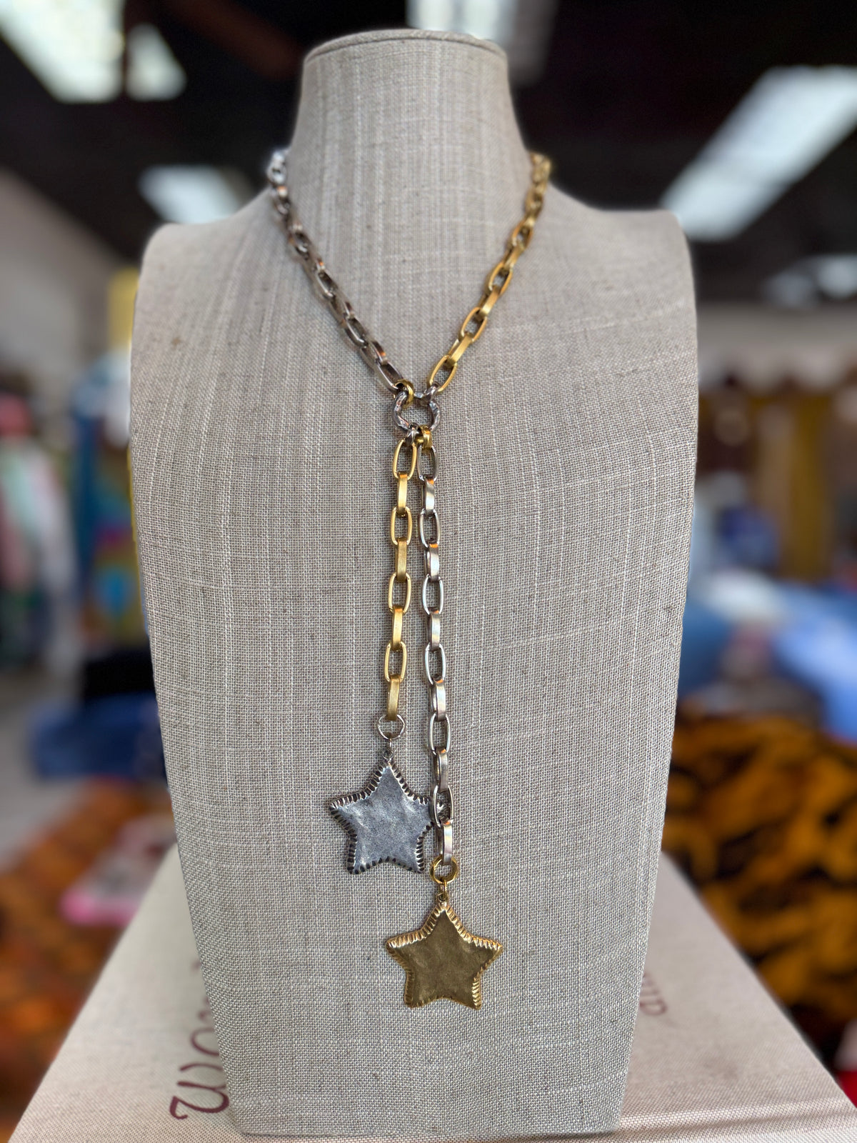Double Stitch Star Lariat