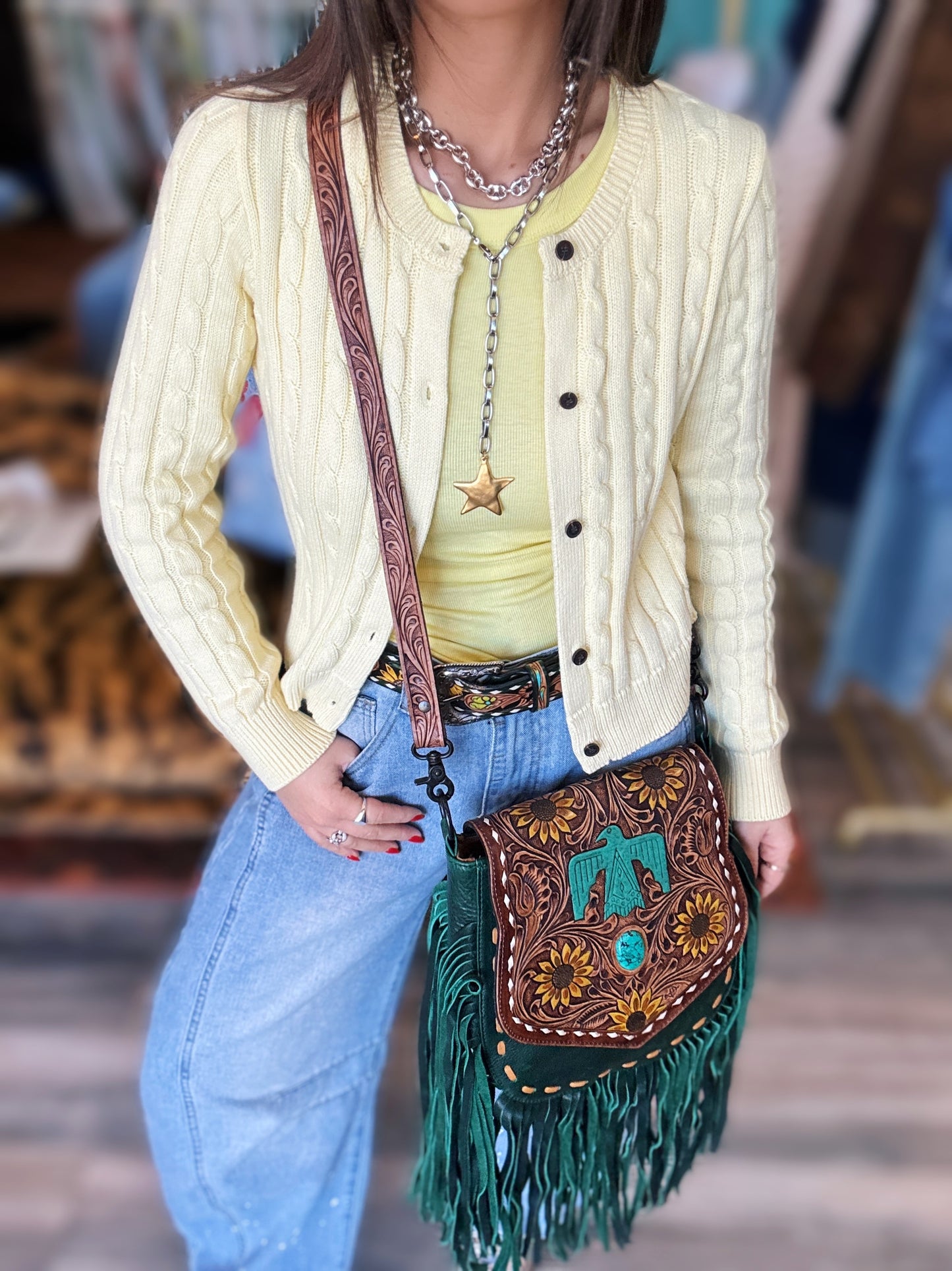 Two-Tone Star Lariat