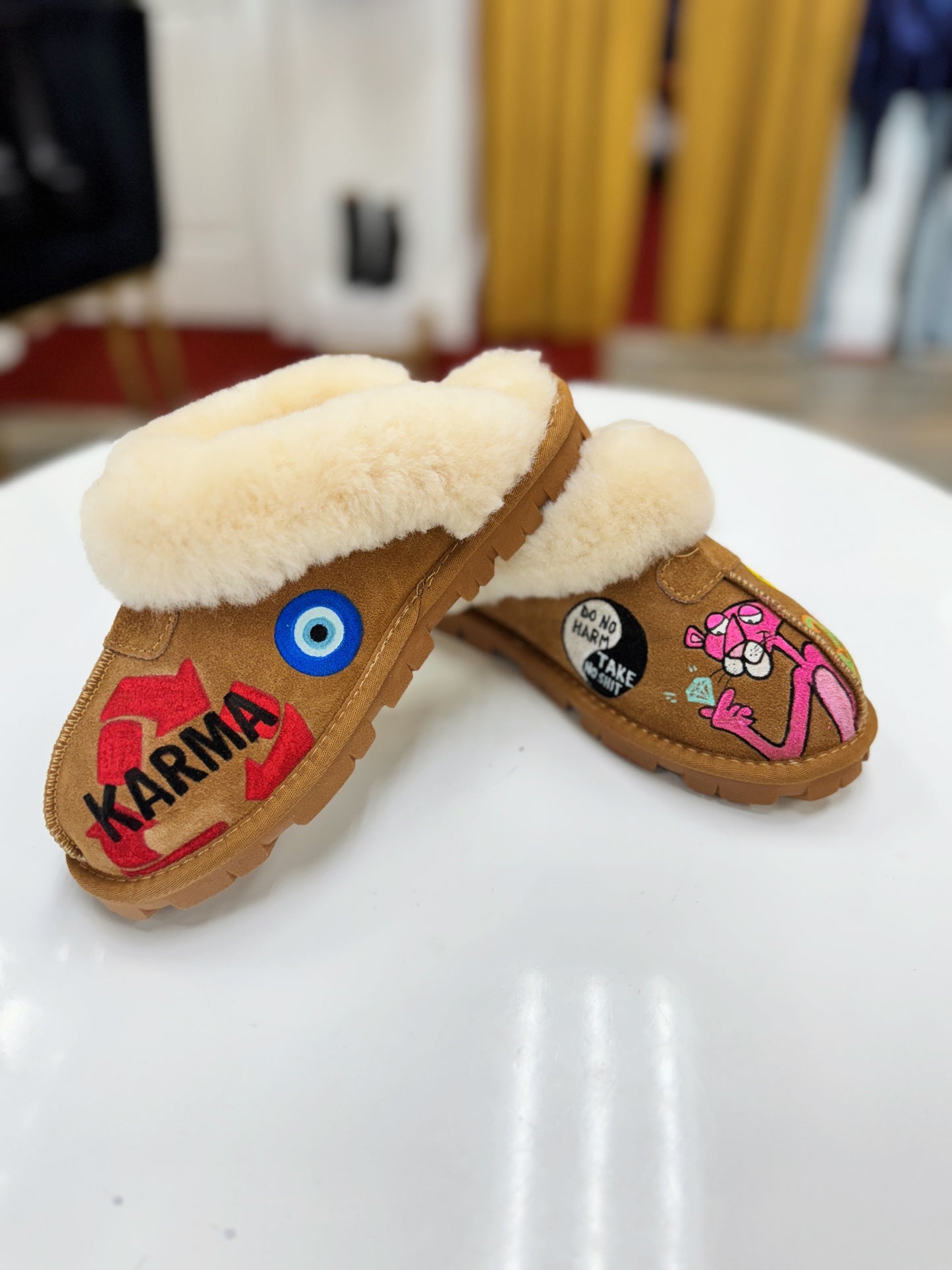 Hand-Painted Slippers